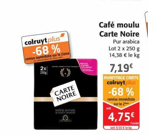 Café Moulu Carte Noire