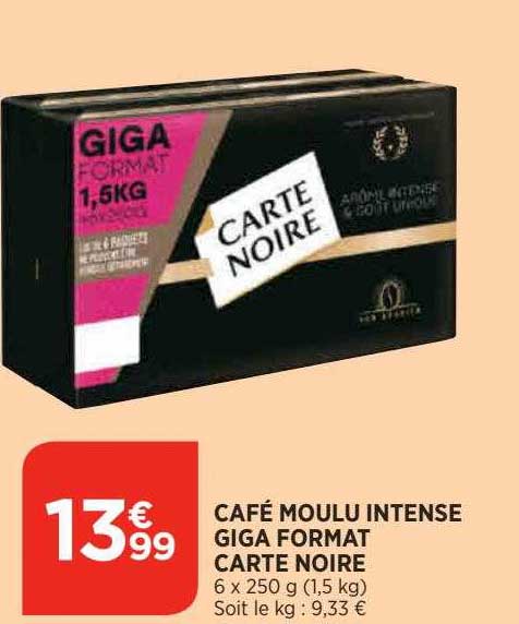 café moulu intense giga format carte noire