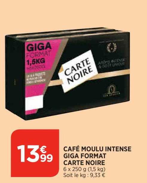 café moulu intense giga format carte noire