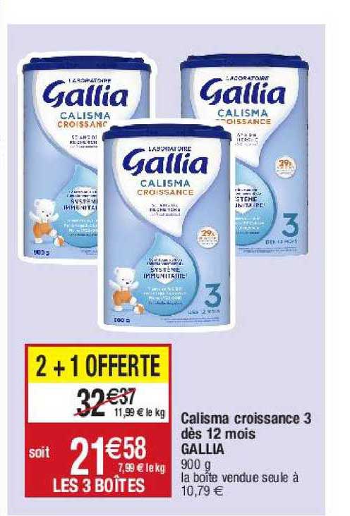 Calisma Croissance 3 Dès 12 Mois Gallia