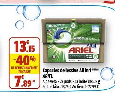capsules de lessive all in 1 ariel