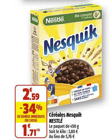 Céréales Nesquik Nestlé