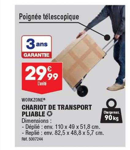 Chariot De Transport Pliable Workzone