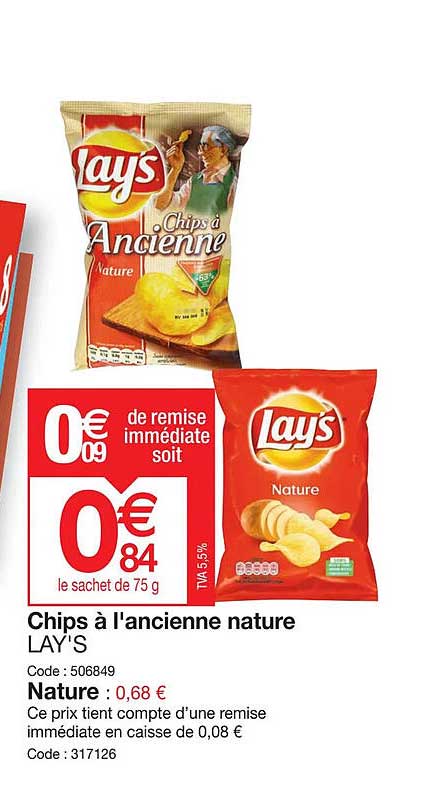 Chips à L'ancienne Nature Lay's