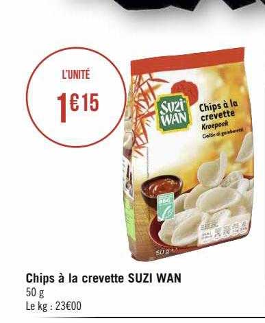 chips à la crevette suzi wan