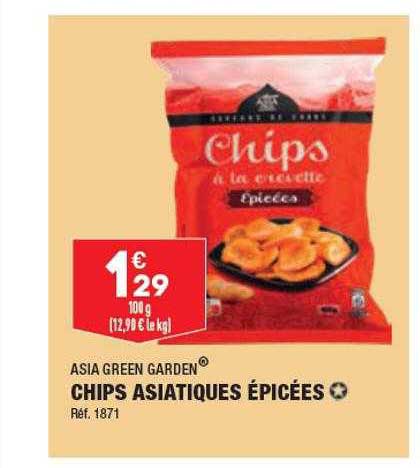 chips asiatiques épicées asia green garden