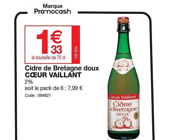 cidre de bretagne doux cœur vaillant