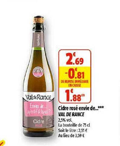 cidre rosé envie de... val de rance