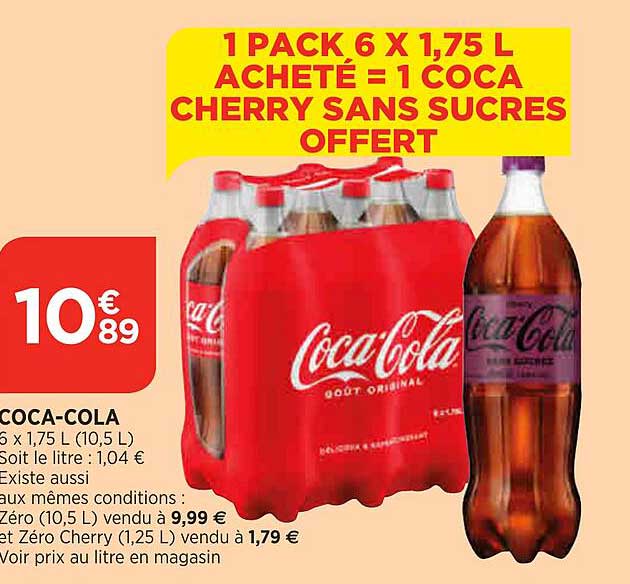 coca-cola 6 x 1.75l