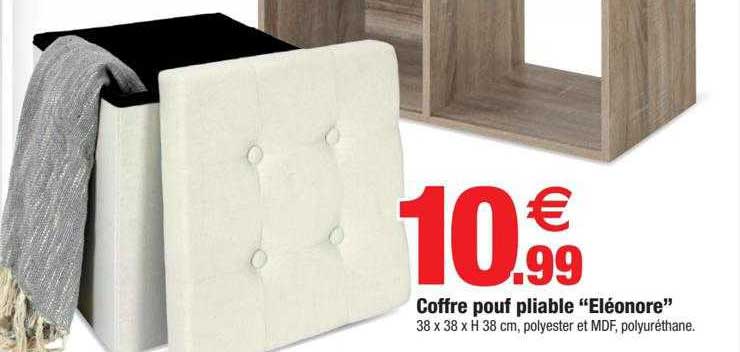 coffre pouf pliable "eléonore"