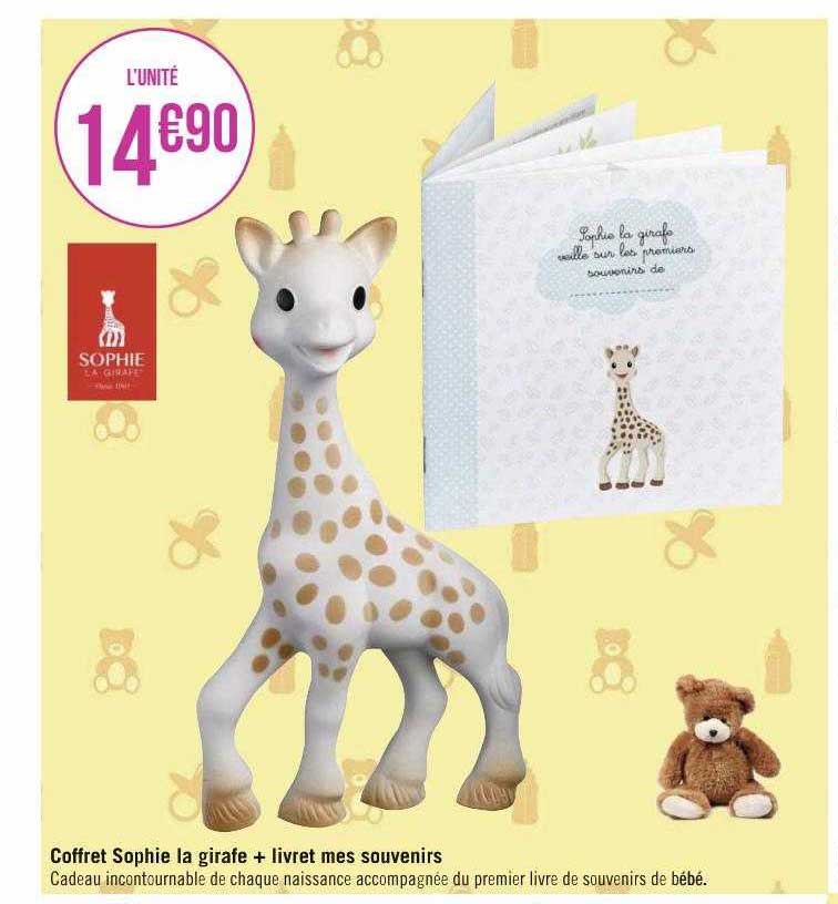 coffret sophie la girafe + livret mes souvenirs