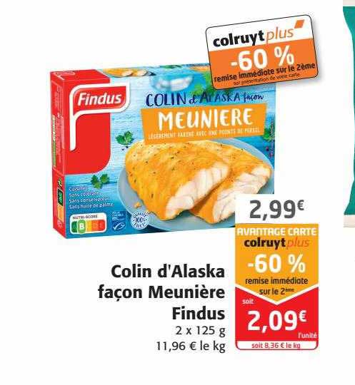 colin d'alaska façon meunière findus