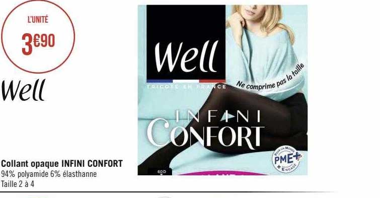 collant opaque infini confort well
