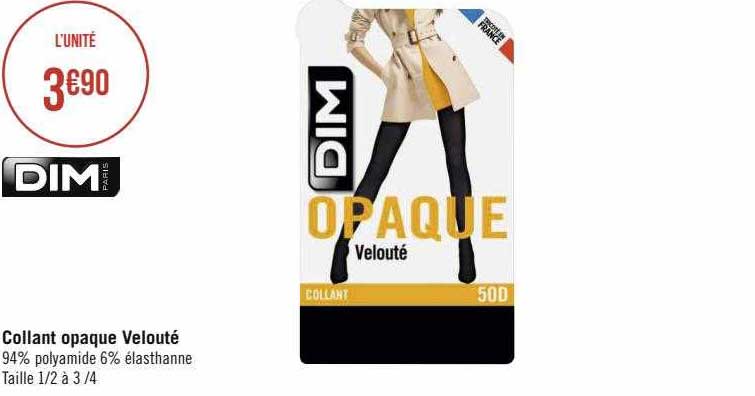 collant opaque velouté dim