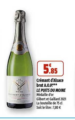 crémant d'alsace brut a.o.p. le puits du moine