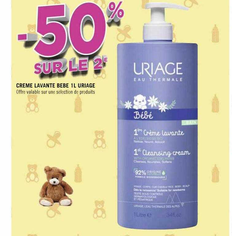 crème lavante bébé 1 l uriage