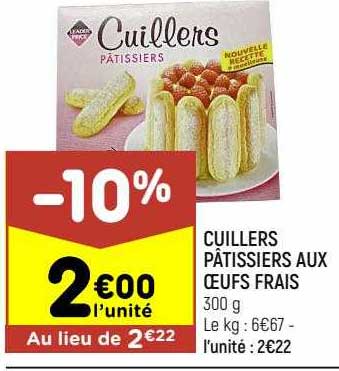 Cuillers Pâtissiers Aux œufs Frais