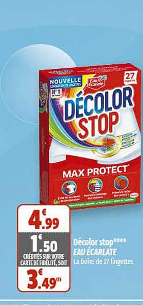 décolor stop eau écarlate