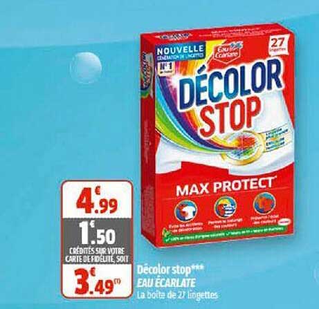 décolor stop eau écarlate