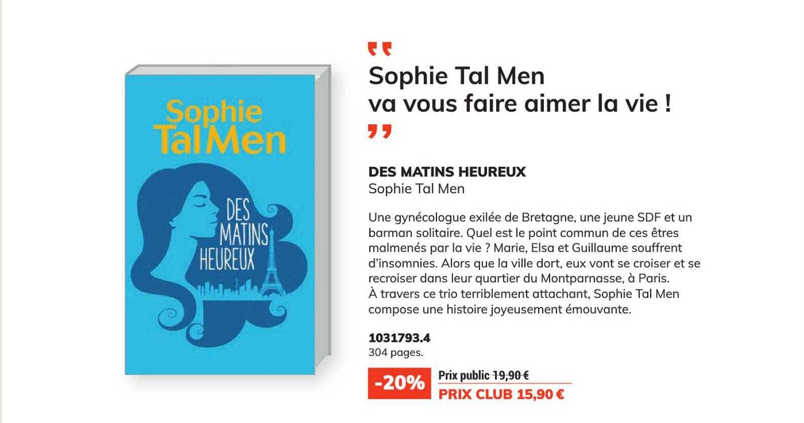 des matins heureux - sophie tal men