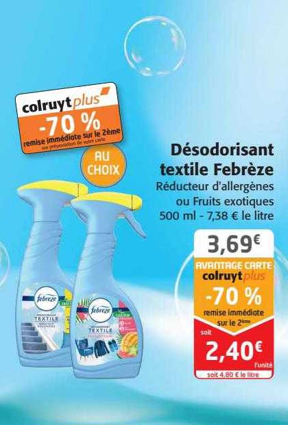 désodorisante textile febrèze