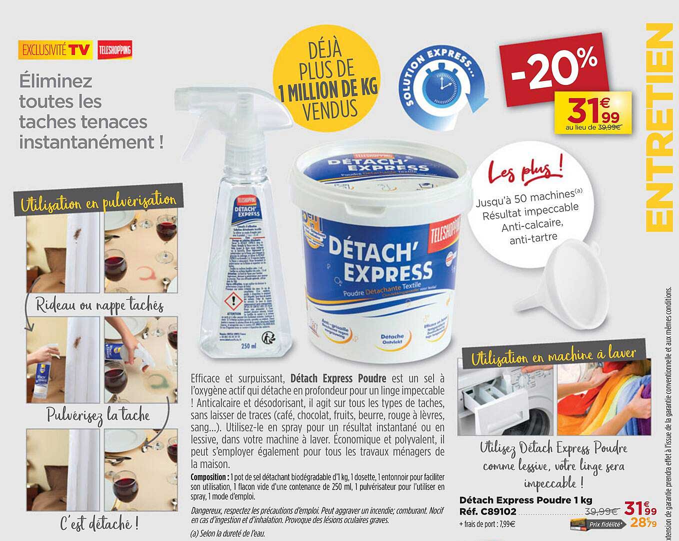 Détach Express Poudre 1 Kg