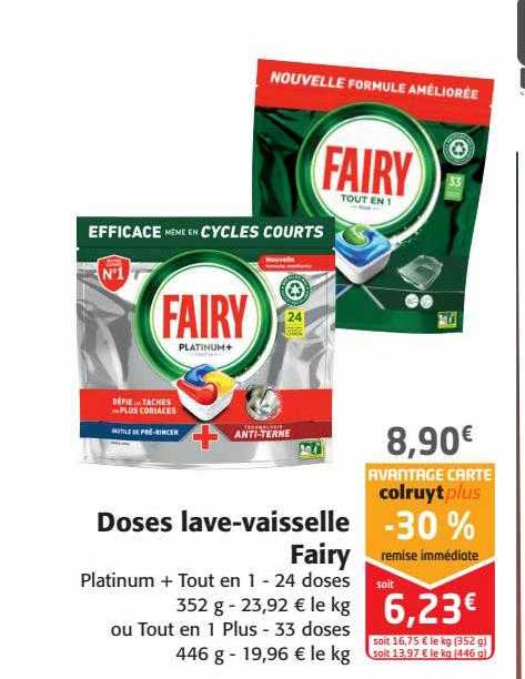 Doses Lave-vaisselle Fairy