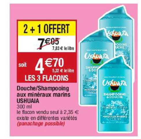 douche-shampooing aux minéraux marins ushuaïa