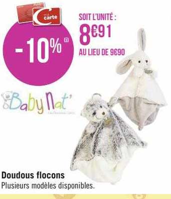 Doudous Flocons Baby Nat'