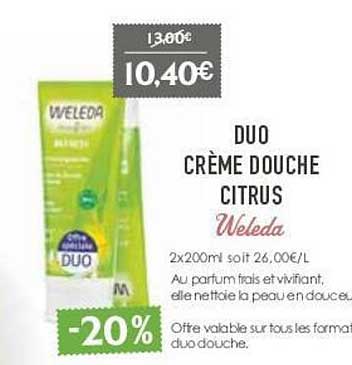 duo crème douche citrus weleda