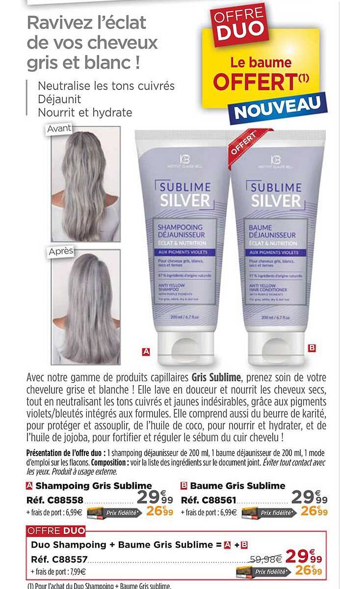 Duo Shampoing + Baume Gris Sublime
