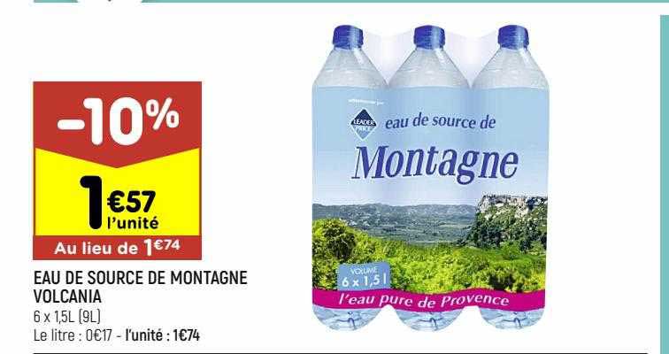 Eau De Source De Montagne Volcania