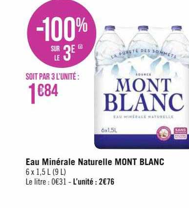 Eau Minérale Naturelle Mont Blanc