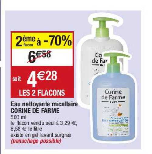 eau nettoyante micellaire corine de farme
