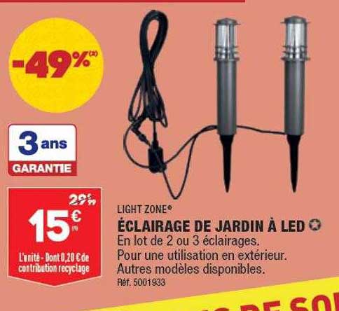 éclairage De Jardin à Led Light Zone