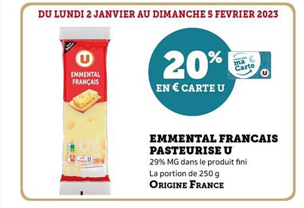 Emmental Français Pasteurisé U