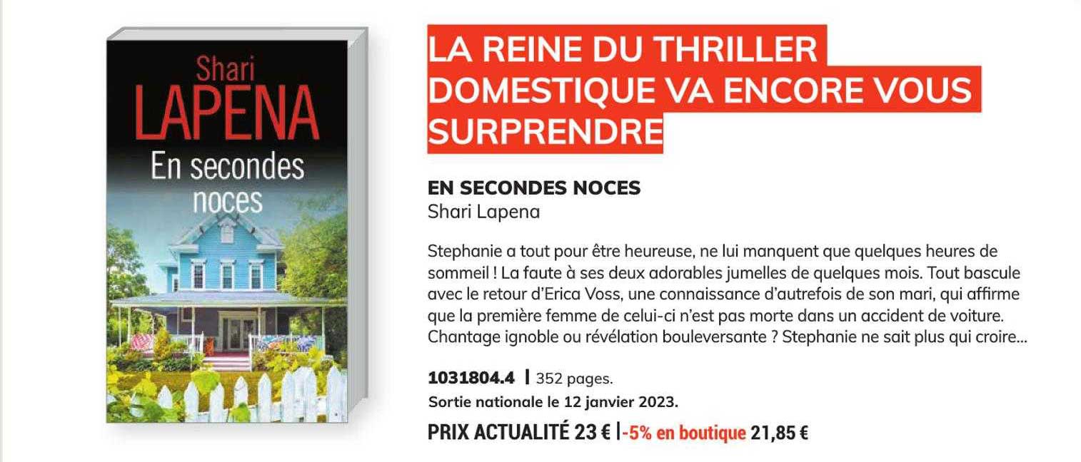 en secondes noces - shari lapena