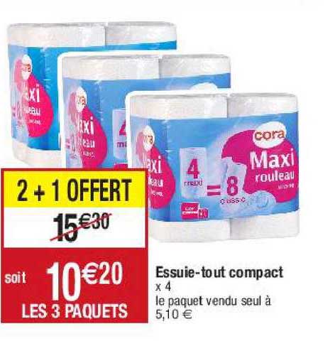 essuie-tout compact cora