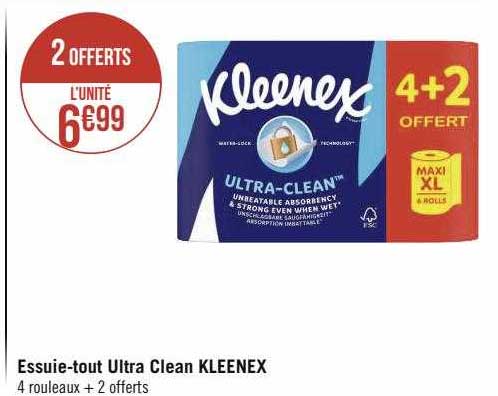 essuie-tout ultra clean kleenex