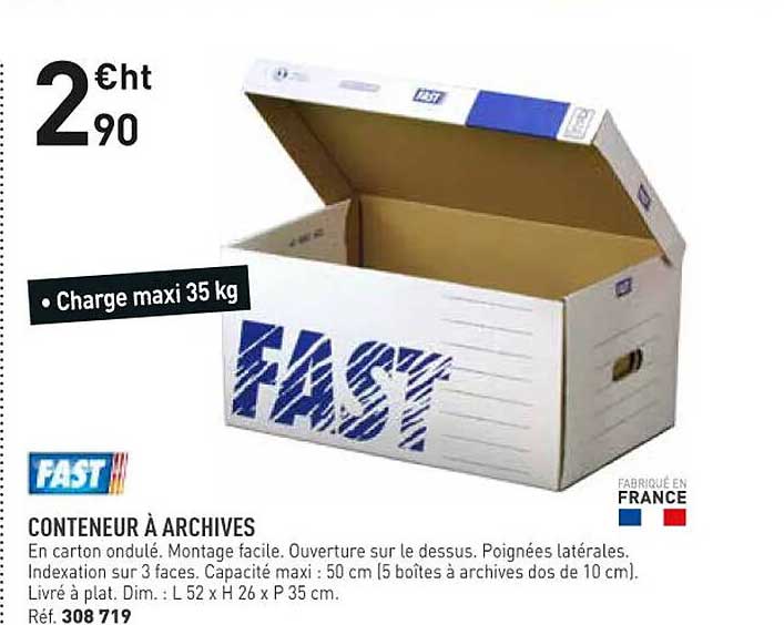 fast conteneur à archives