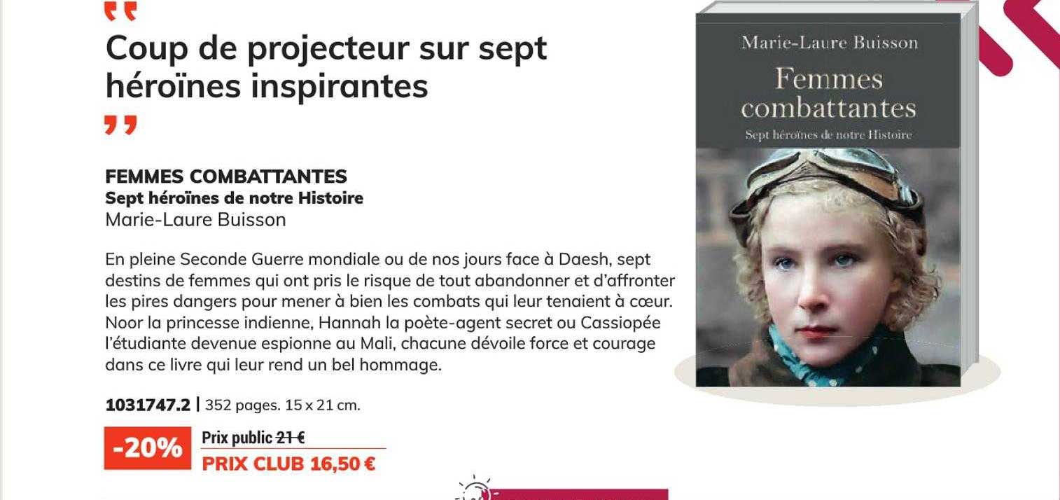 femmes combattantes sept héroïnes de notre histoire - marie-laure buisson