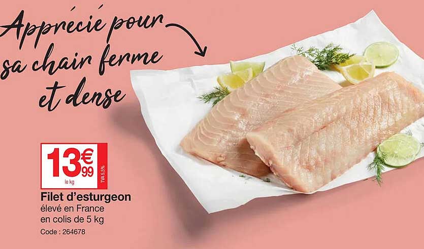 filet d'esturgeon