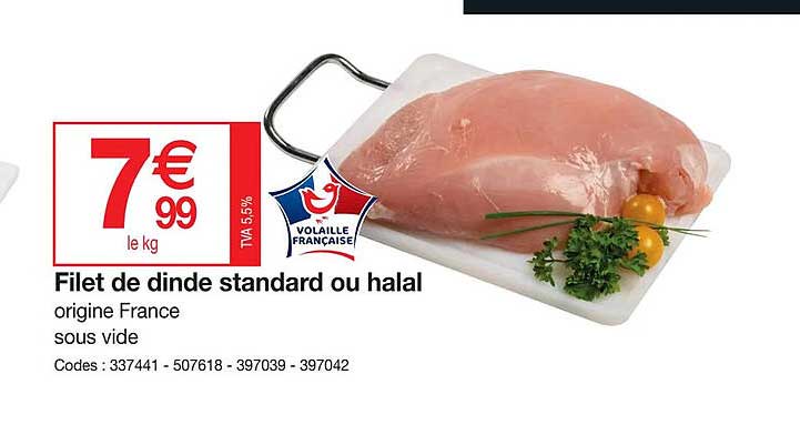 Filet De Dinde Standard Ou Halal