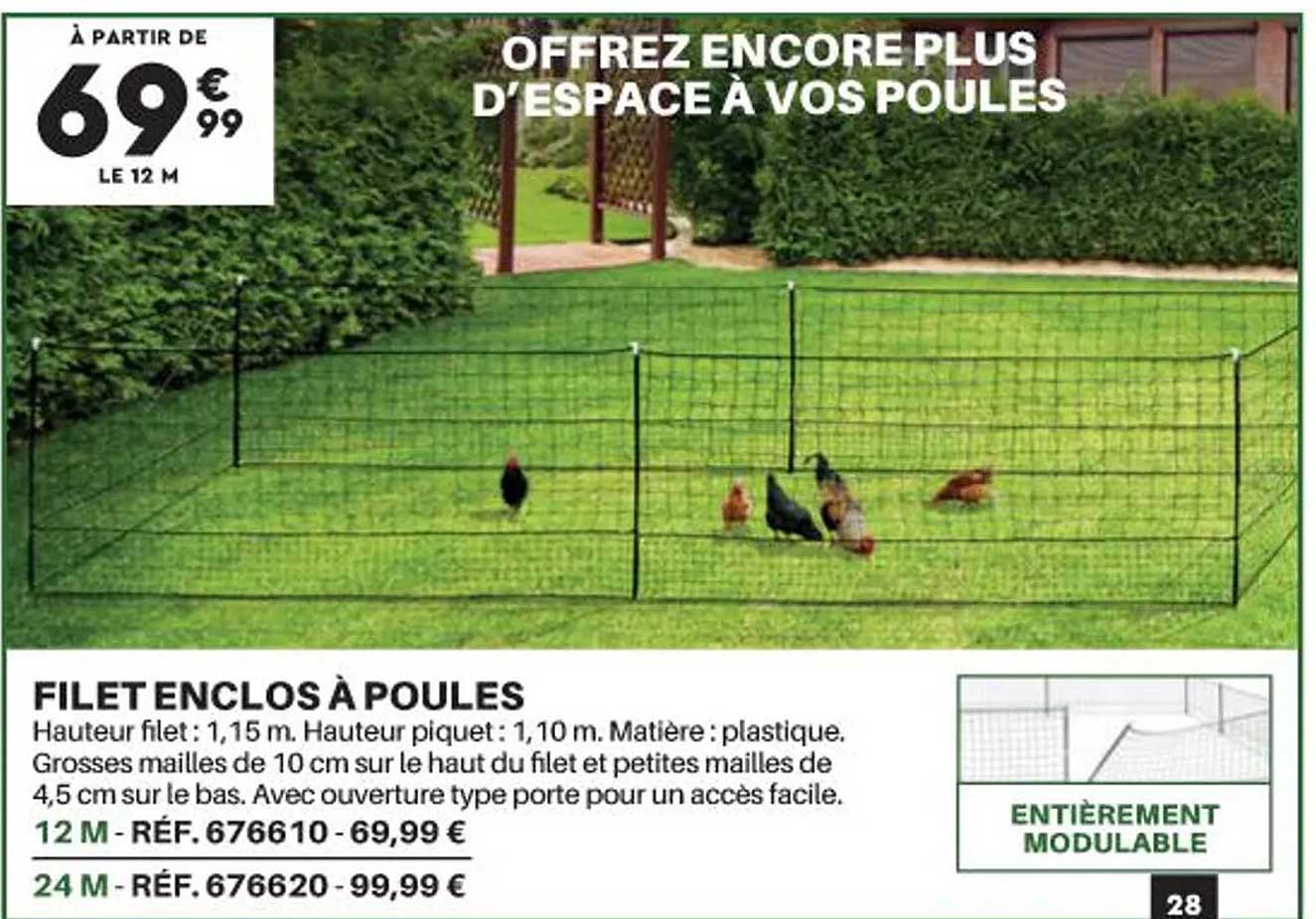 Filet Enclos à Poules