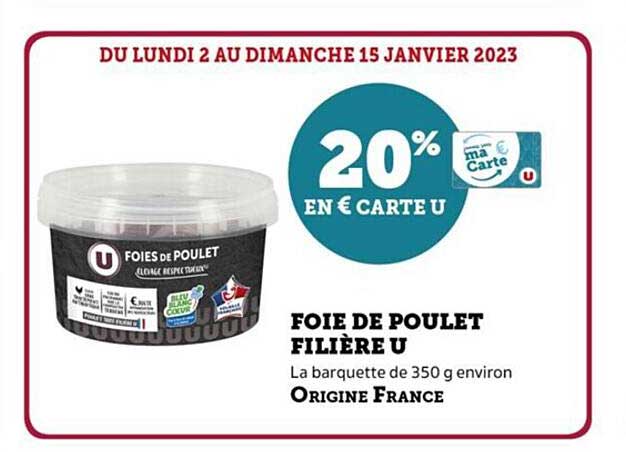 Foie De Poulet Filière U