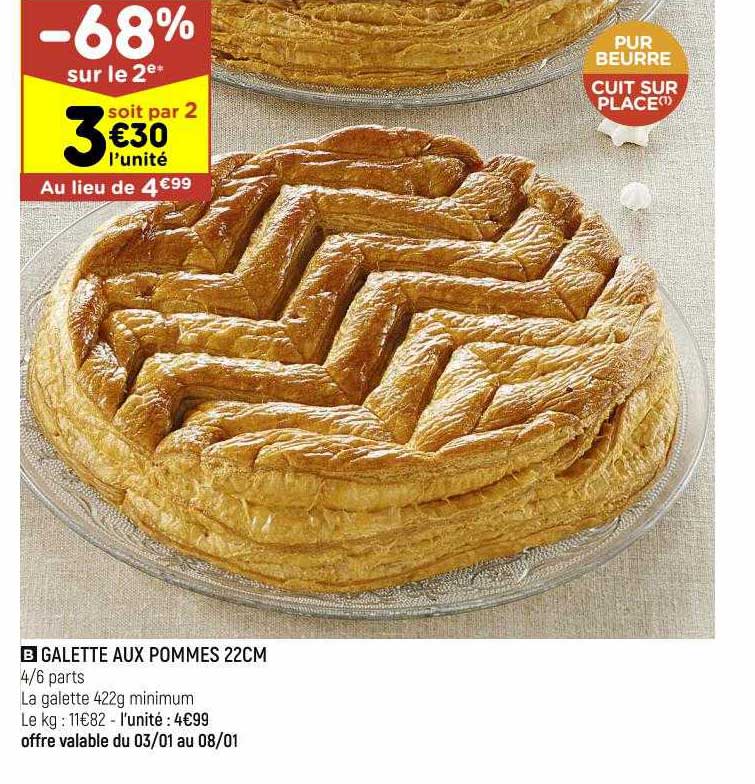 Galette Aux Pommes 22 Cm