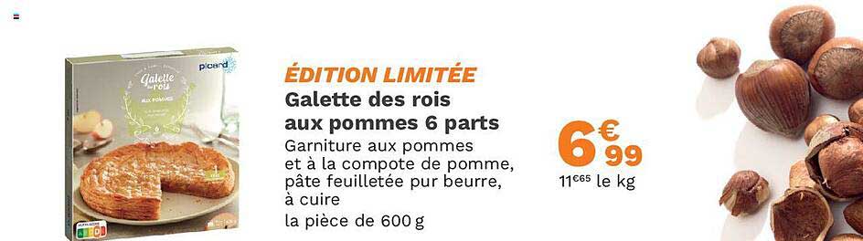 galette des rois aux pommes 6 parts