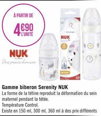 gamme biberon serenity nuk