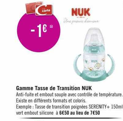gamme tasse de transition nuk