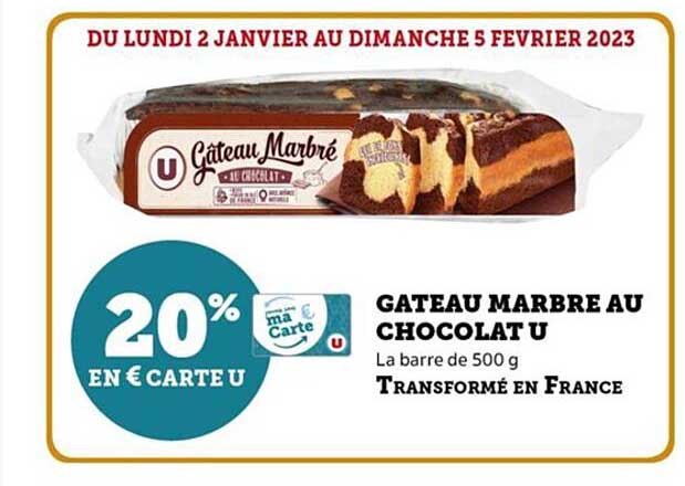 Gâteau Marbré Au Chocolat U